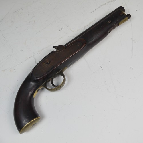 18 - A Tower 12-Bore 1842 Pattern Lancer's Percussion Service Pistol Dated '1845', 9 inch barrel with mul... 