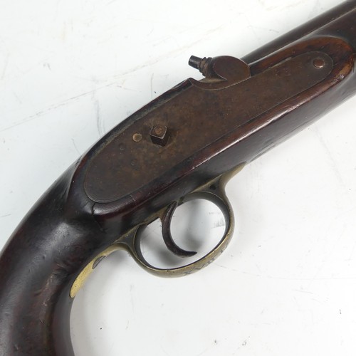 18 - A Tower 12-Bore 1842 Pattern Lancer's Percussion Service Pistol Dated '1845', 9 inch barrel with mul... 