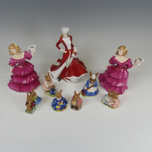 115 - A small quantity of Royal Doulton Bunnykins, comprising Billie and Buntie Bunnykins 'Sleigh Ride', D... 