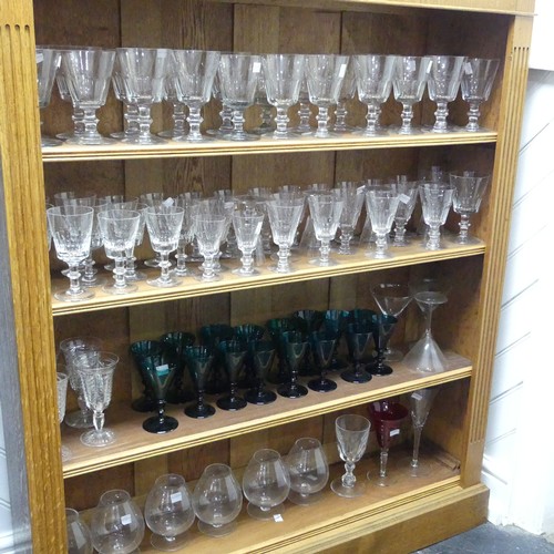 83 - A large quantity of good quality Drinking Glasses, to comprise a set of six Brierley Brandy Balloons... 