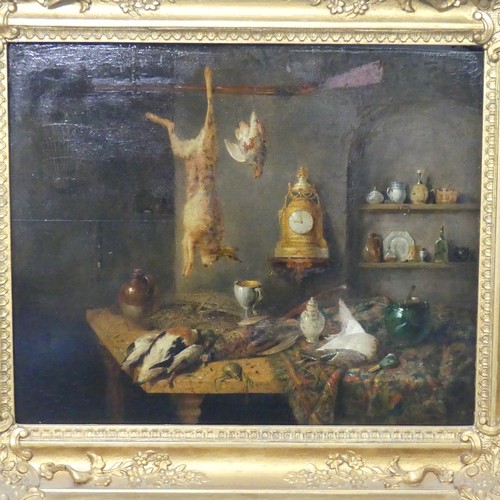 235 - Benjamin Blake (British, 1757-1830), Interior with dead game, oil on panel, signed ‘B. Blake’ and da... 