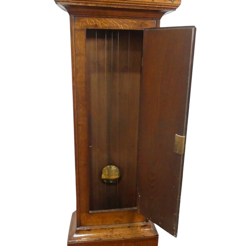 295 - A George III oak 8-day Longcase Clock, signed George Parker, Wisbeach (Wisbech), with two-weight mov... 