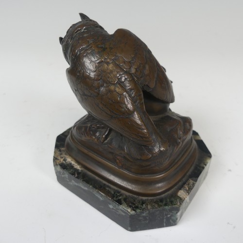 286 - Jean-Baptiste Clesinger (French 1814-1883) - Rien, bronze desk-weight, in the form of an Owl perched... 