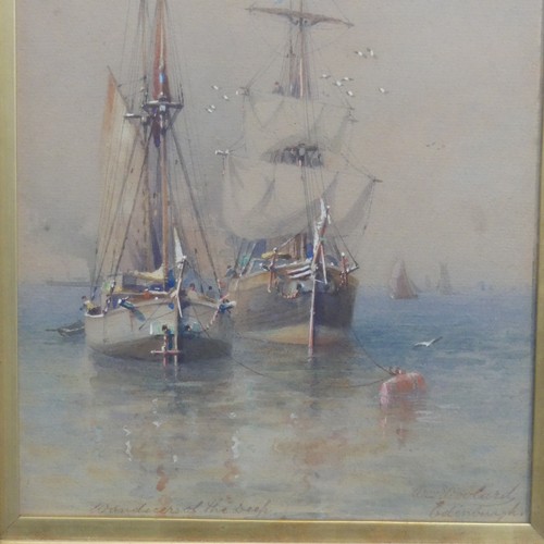 243 - William Woolard (Scottish, fl.1883-1908), Wanderers of the Deep, watercolour, signed Wm. Woolard, Ed... 