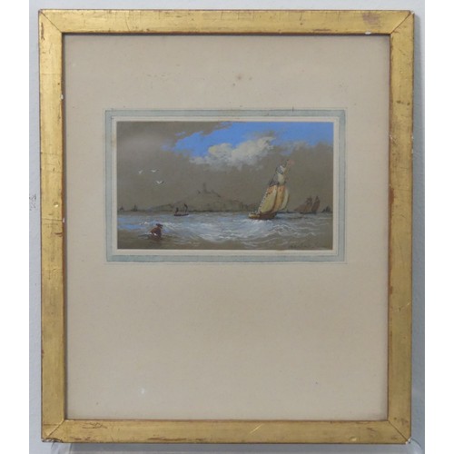 255 - Attributed to Nicholas Matthew Condy (1816-1851), Fishing boats at anchor, watercolour on paper, 10.... 