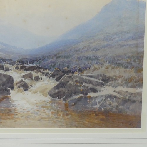 256 - Frederick John Widgery (1869-1942), On the West Okement, Dartmoor, watercolour and gouache, signed l... 