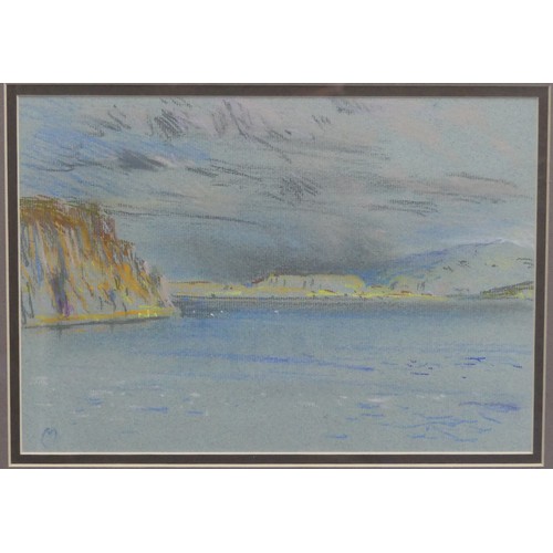 272 - Keith Money (New Zealand, b.1935), Loch Bracadale, Isle of Skye, pastel and chalk, signed with initi... 