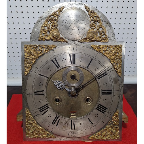 307 - An early 18th century 8-day longcase clock Movement, pediment signed 'Andries Vermeulen, Amsterdam',... 