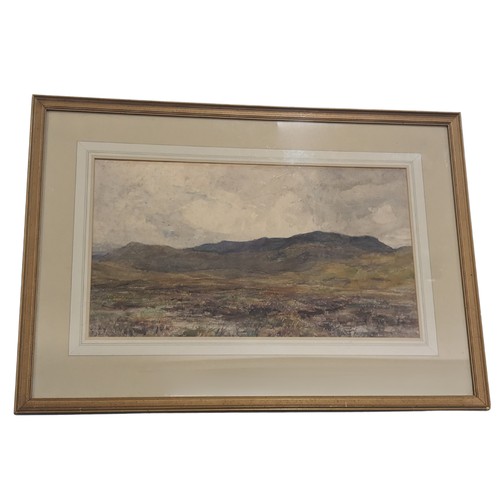 275 - Frederick Stuart Richardson R.I, R.O.I., R.S.W. (British, 1855-1934), 'Rannoch Moor, Scotland', wate... 