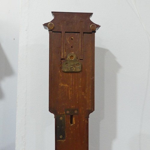 297 - A good George III Mahogany bowfront Stick Barometer, signed J Ramsden, London, circa 1790, concealed... 