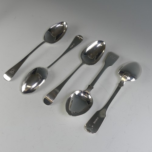 15 - A pair of Victorian silver Table Spoons, by John & Henry Lias, hallmarked London 1839, fiddle pa... 