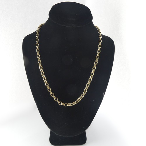 297 - A 9ct yellow gold circular link Chain, 76cm long, approx. total weight 27.9g.