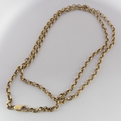 297 - A 9ct yellow gold circular link Chain, 76cm long, approx. total weight 27.9g.