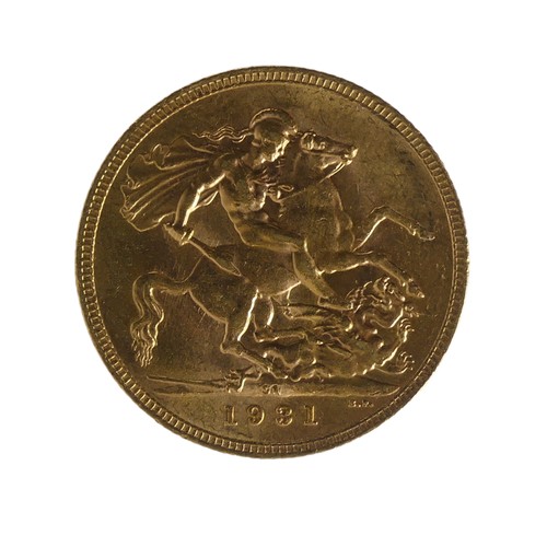 426 - A George V gold Sovereign, dated 1931, South Africa mint mark.