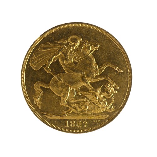 432 - A Victorian gold Two Pounds (£2), dated 1887.