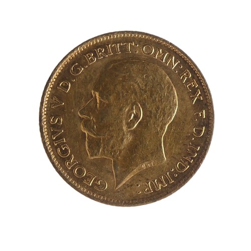 435 - A George V gold Half Sovereign, dated 1915, Sydney mint mark.