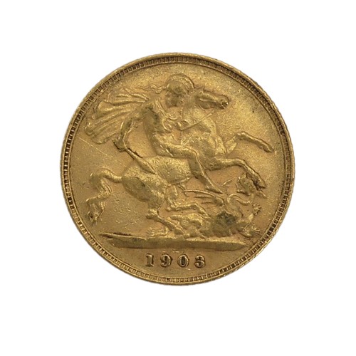 458 - An Edwardian gold Half Sovereign, dated 1903.