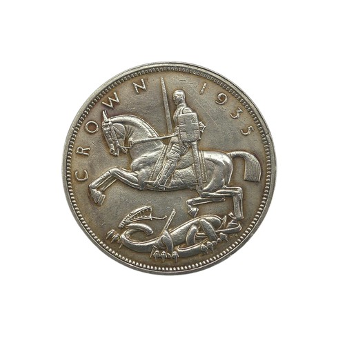 463 - A 1902 Crown, together with a 1935 'Rocking Horse' Crown and a George VI crown dated 1937 (3)... 