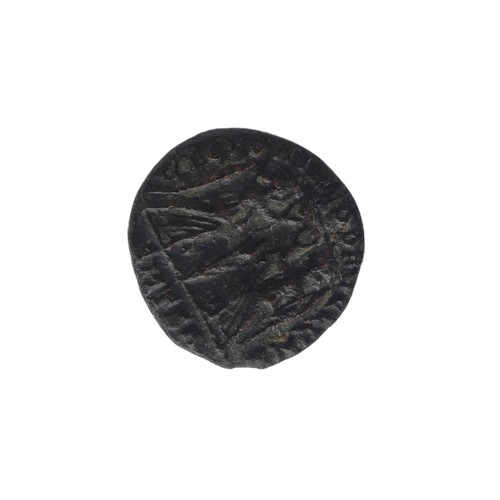 467 - An Edward III (1327-1377) Groat, together with a half penny, a Warwickshire half penny token, dated ... 