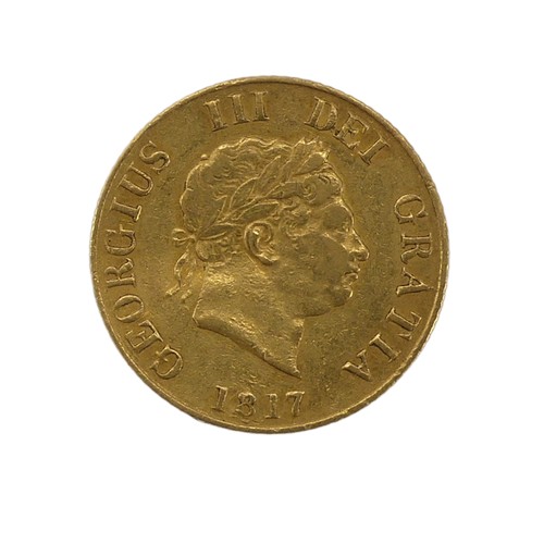 470 - A George III gold Half Sovereign, dated 1817.