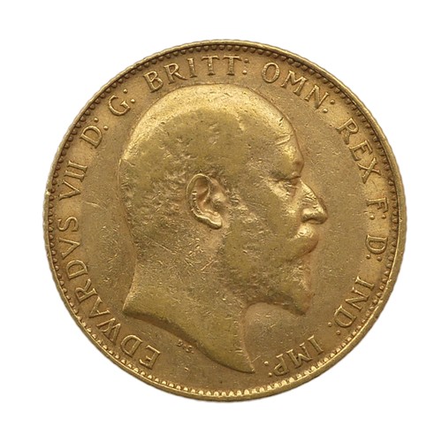 472 - An Edwardian gold Sovereign, dared 1906.