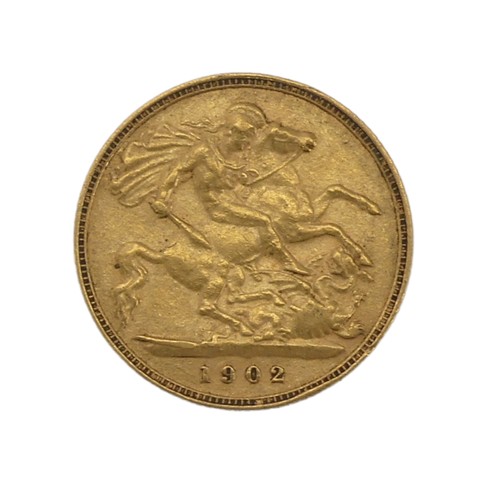 474 - An Edwardian gold Half Sovereign, dated 1902.