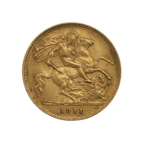 476 - A George V gold Half Sovereign, dated 1911.