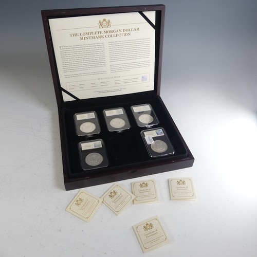 478 - 'The complete Morgan Dollar Mintmark Collection', a cased set of five to include; 1900 New Orleans, ... 