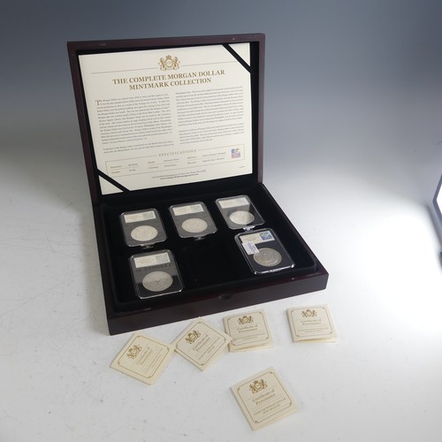 478 - 'The complete Morgan Dollar Mintmark Collection', a cased set of five to include; 1900 New Orleans, ... 