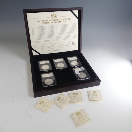 478 - 'The complete Morgan Dollar Mintmark Collection', a cased set of five to include; 1900 New Orleans, ... 