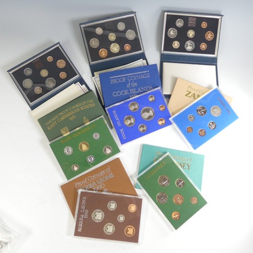 481 - The Royal Mint Proof Year Sets; dated 1983, 1984 and 1986, together with proof coin year sets for; T... 