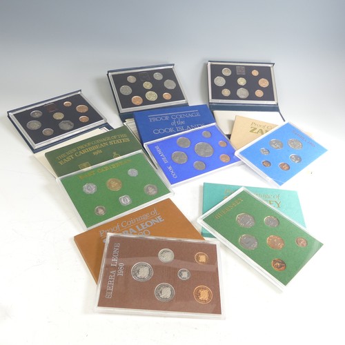 481 - The Royal Mint Proof Year Sets; dated 1983, 1984 and 1986, together with proof coin year sets for; T... 