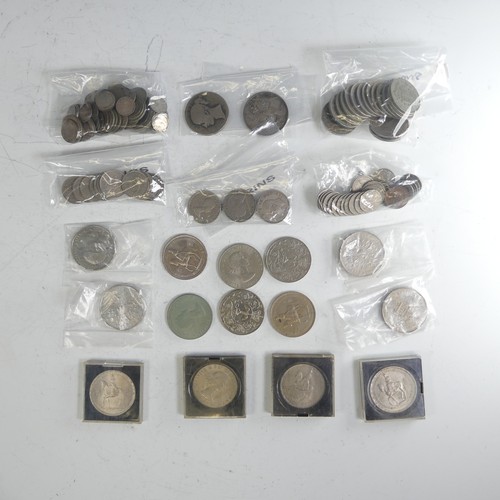 483 - A quantity of Pre-1947 silver Coins, 8.1ozt, together with two Victorian silver crowns etc., (a lot)... 