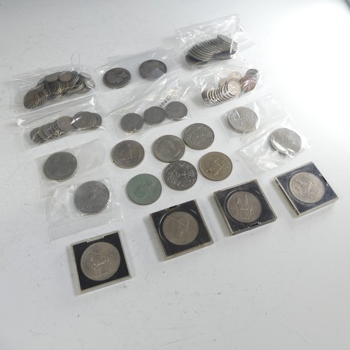 483 - A quantity of Pre-1947 silver Coins, 8.1ozt, together with two Victorian silver crowns etc., (a lot)... 