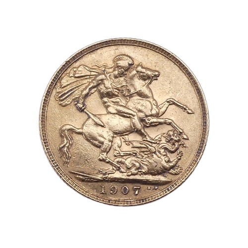 484 - An Edwardian gold Sovereign, dated 1907.