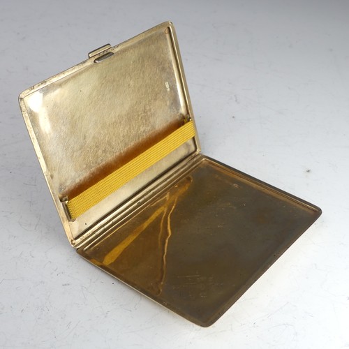 387 - A 9ct yellow gold Cigarette Case, by William Neale & Son Ltd., hallmarked Birmingham 1939, with ... 