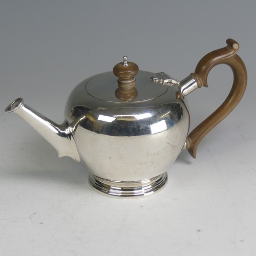 102 - A George VI silver Teapot, by Blackmore & Fletcher Ltd., hallmarked London 1937, of bullet form ... 