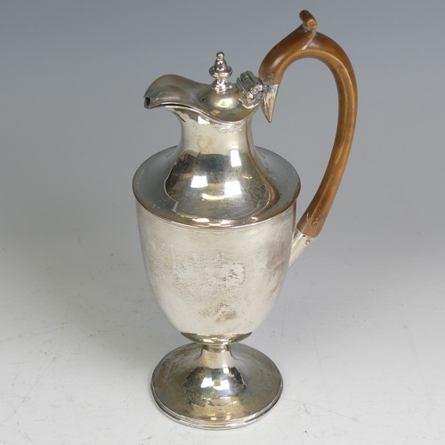 103 - A Victorian silver Hot Water Pot, by John Aldwinckle & Thomas Slater, hallmarked London 1887, wi... 