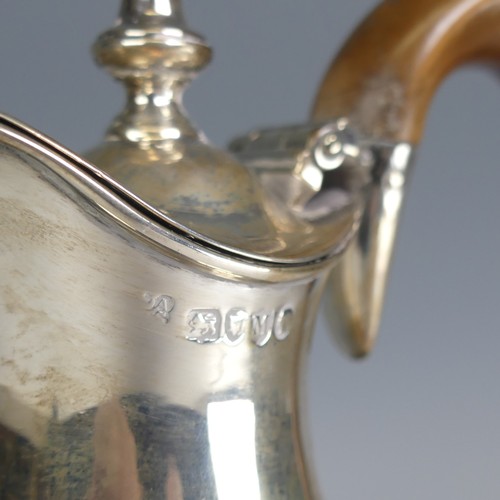 103 - A Victorian silver Hot Water Pot, by John Aldwinckle & Thomas Slater, hallmarked London 1887, wi... 