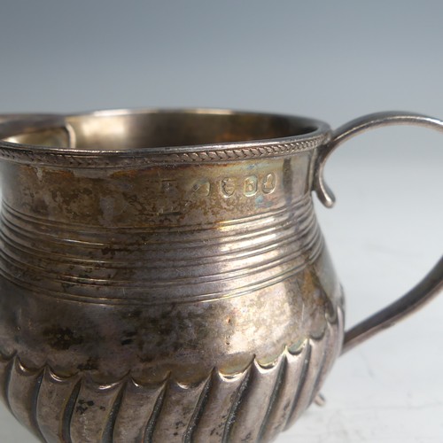 108 - A Victorian circular silver Bowl, by George Unite & Sons, hallmarked London 1890, with wavy rim ... 