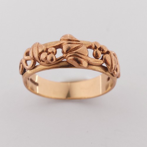 397 - Clogau Gold; A 9ct yellow and rose gold 'Tree of Life' design Ring, Size R, together with a pair of ... 