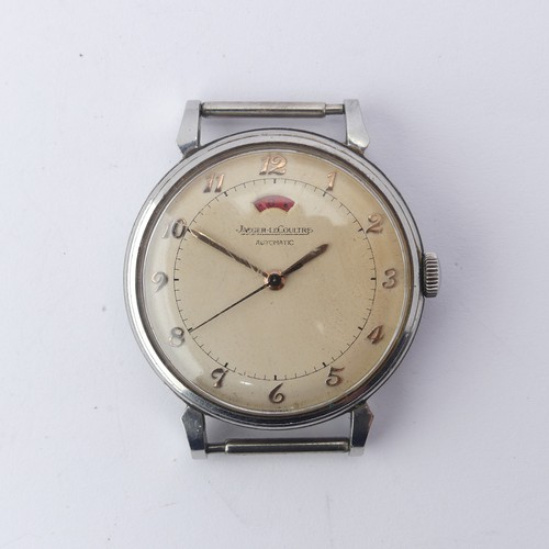 229 - A vintage Jaeger-LeCoultre stainless steel automatic Wristwatch, the 'bumper' movement with power re... 