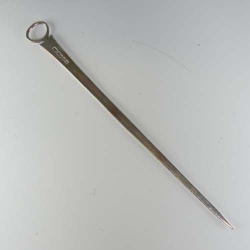 120 - A George III silver Meat Skewer, by George Gray, hallmarked London, 1788, 30cm long, 2.6ozt.... 