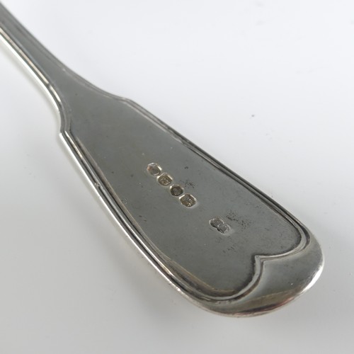 124 - A Victorian silver Fish Slice, by William Eaton, hallmarked London, 1839, fiddle and thread pattern,... 