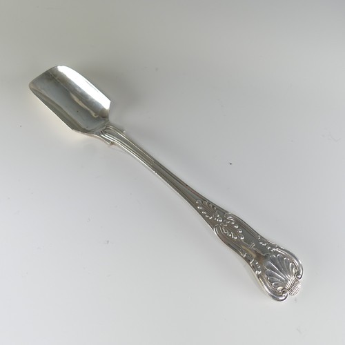 126 - A George V silver Stilton Scoop, by Atkin Brothers, hallmarked Sheffield, 1917, Kings pattern, crest... 