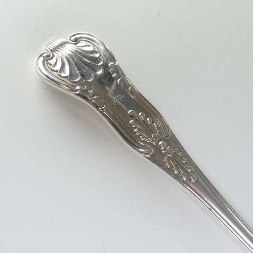 126 - A George V silver Stilton Scoop, by Atkin Brothers, hallmarked Sheffield, 1917, Kings pattern, crest... 