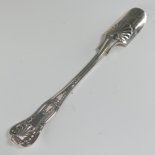 126 - A George V silver Stilton Scoop, by Atkin Brothers, hallmarked Sheffield, 1917, Kings pattern, crest... 