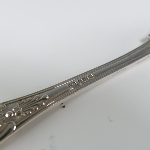 126 - A George V silver Stilton Scoop, by Atkin Brothers, hallmarked Sheffield, 1917, Kings pattern, crest... 