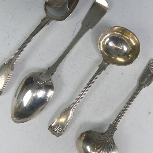 142 - A pair of George III silver Table Spoons, by Joseph Ash I, hallmarked London 1812, fiddle thread and... 