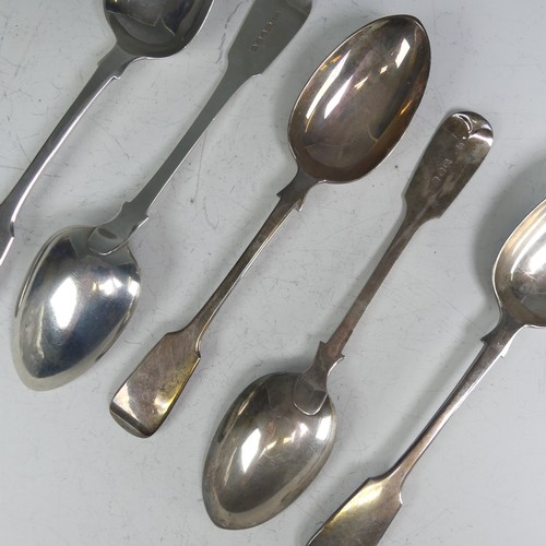 143 - A set of three Victorian silver Table Spoons, by John Aldwinckle & Thomas Slater, hallmarked Lon... 